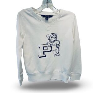 Kids Polo by Ralph Lauren White Sweatshirt with Letter Bear Design 5